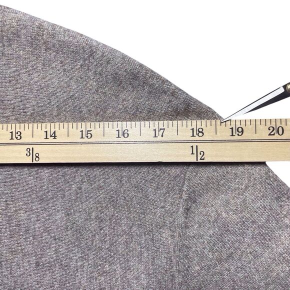 J.JILL Pure Jill Cashmere Cardigan Sweater Size 2X Beige Long Line V-Neck Button - Picture 13 of 16